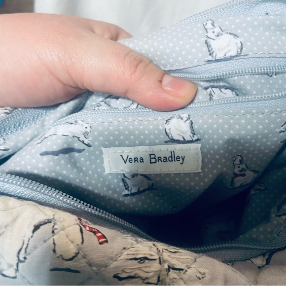 Vera Bradley Polar Bear Gray Crossbody Bag with Wallet - Picture 6 of 16